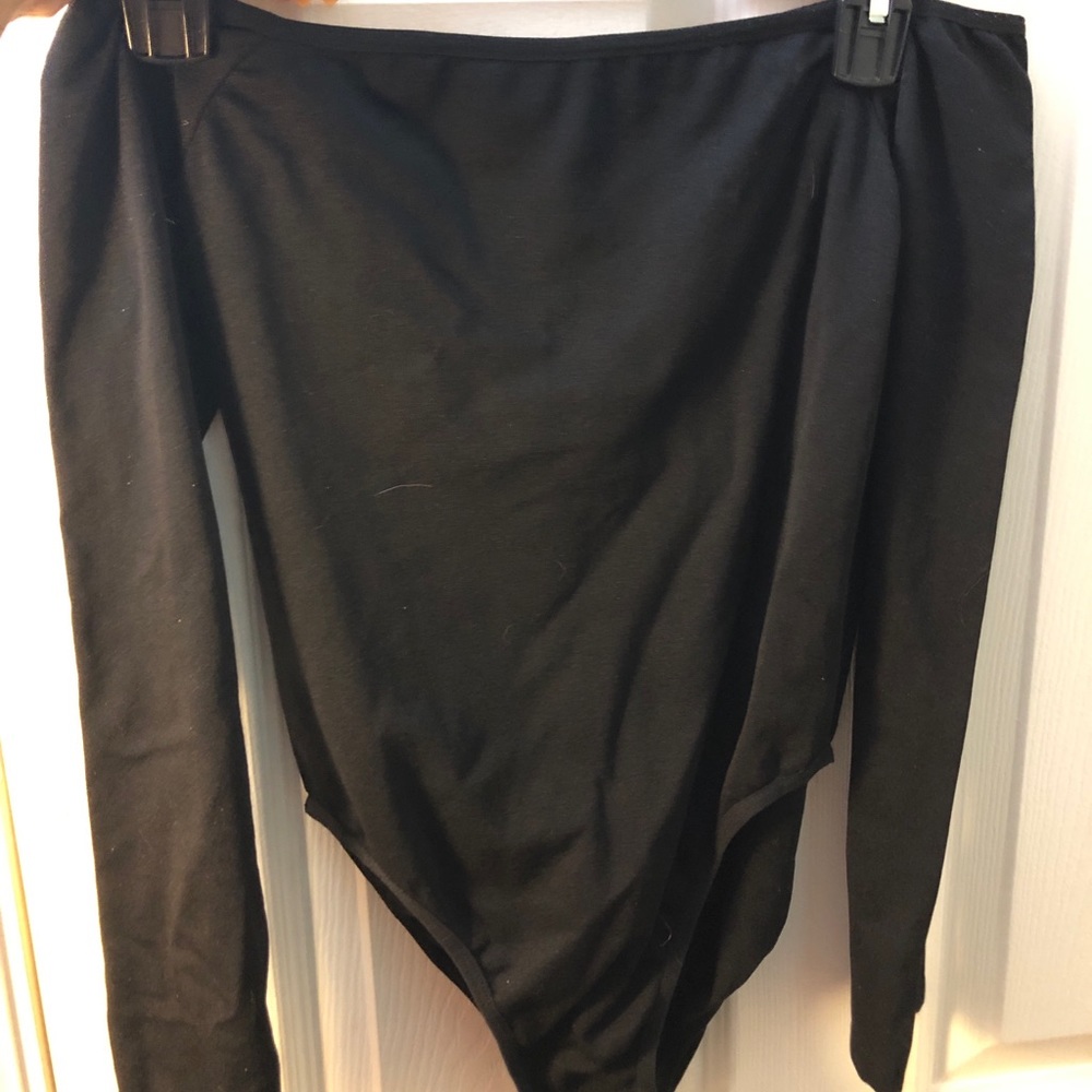 Plain Black (off the shoulder) Body Suit